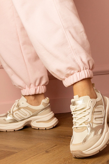 Beige Damen-Sneaker mit... 2