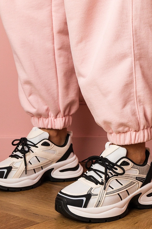 Baskets noir et blanc pour femmes sur...