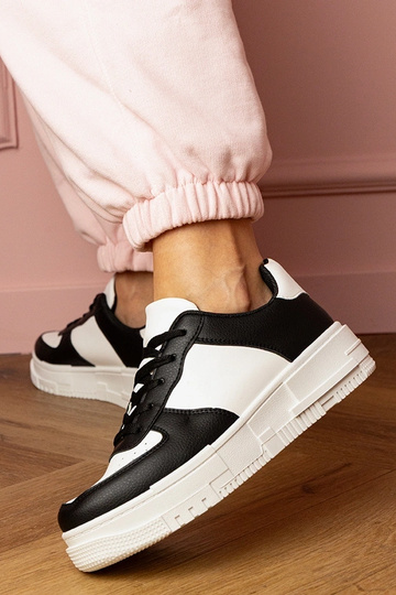 Baskets noires pour femmes sur plateforme Luneta 2