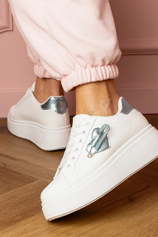 Baskets blanches pour femmes avec... Baskets blanches pour femmes avec...