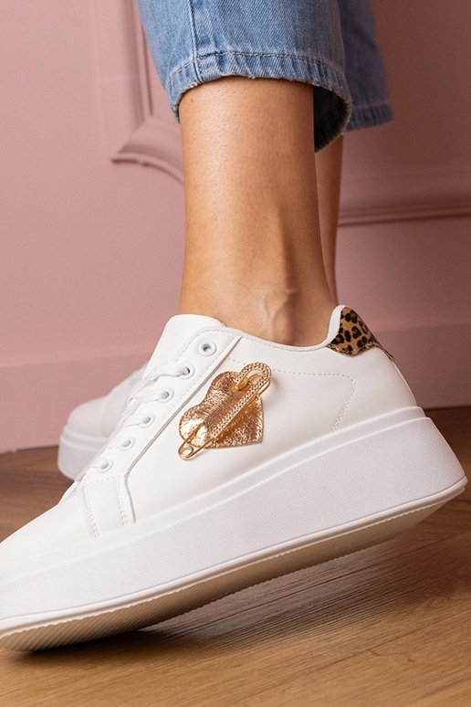 Baskets blanches pour femmes avec... Baskets blanches pour femmes avec...