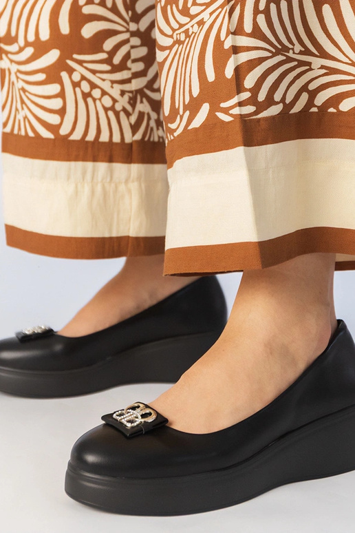 Bottines noires à plateforme avec...