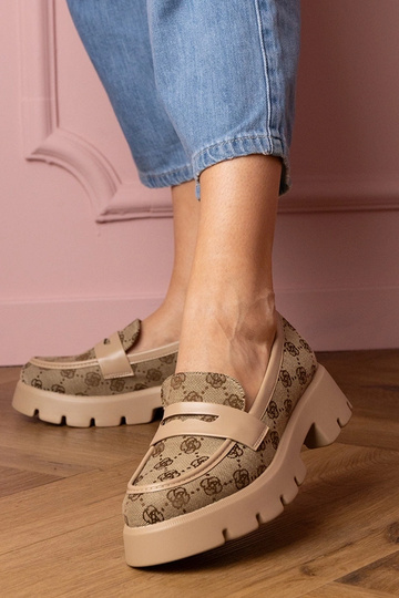 Bruine dames mocassins met... 2