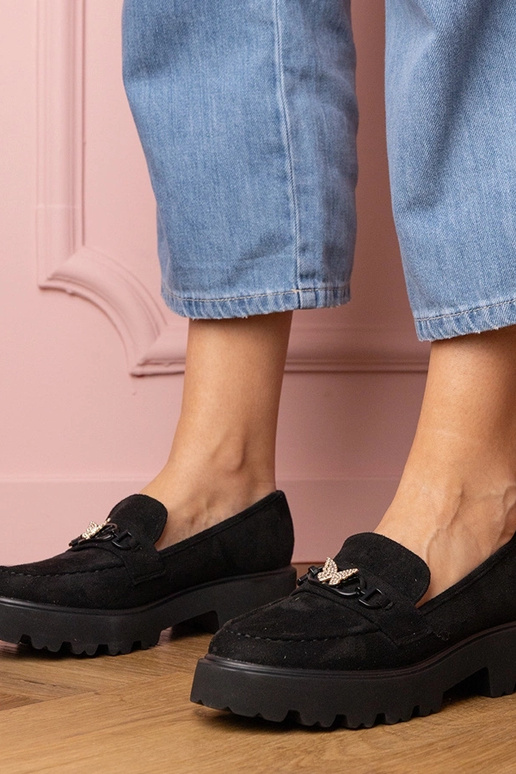 Mocassins pour femmes noirs avec... Mocassins pour femmes noirs avec...