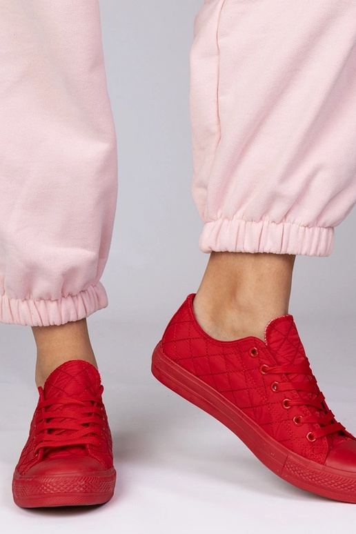 Rote klassische gefütterte Schuhe,...