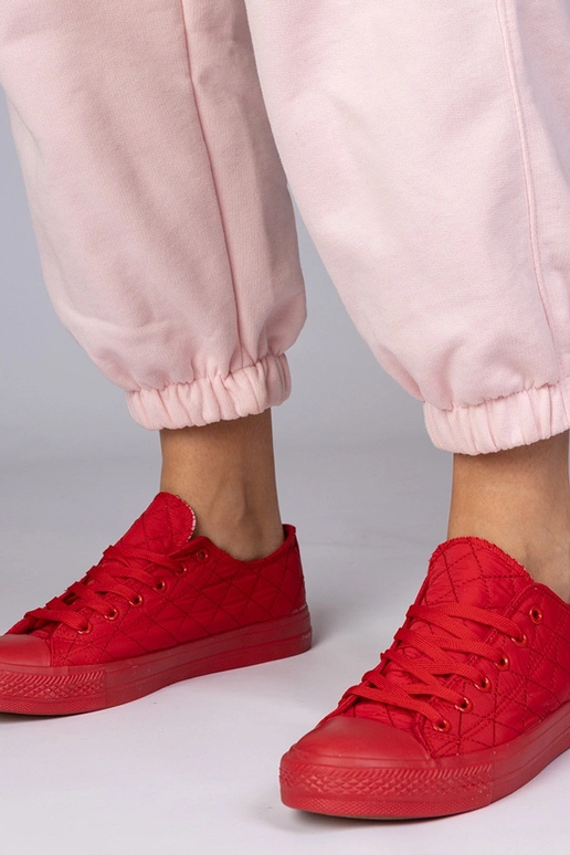 Rote klassische gefütterte Schuhe,...