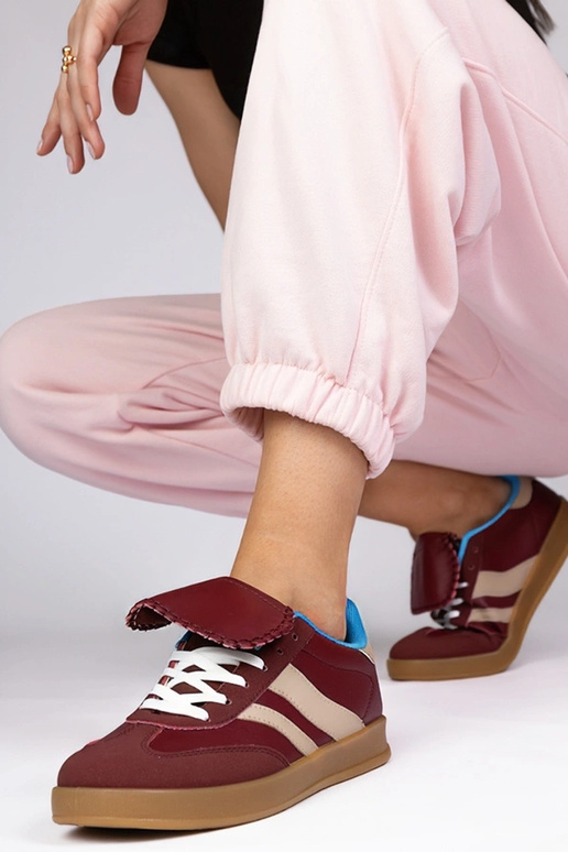 Baskets cerise pour femmes, « Lukka »