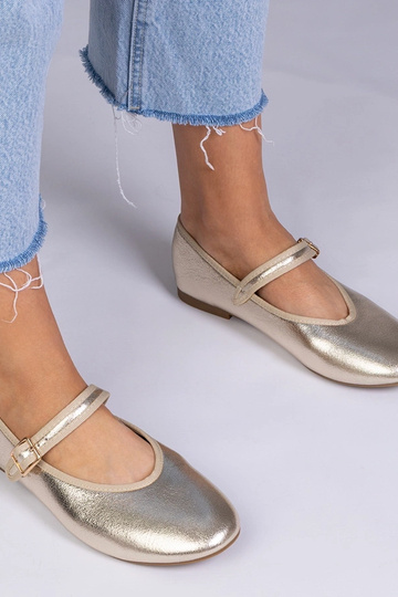 Goldene Ballerinas mit...