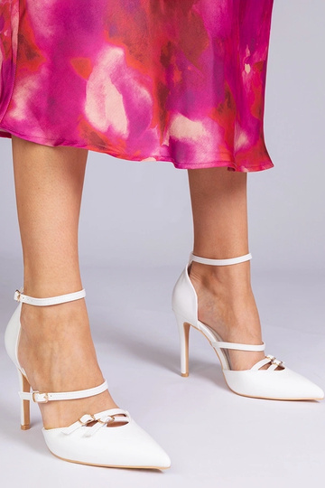 Weiße High Heels mit... 2