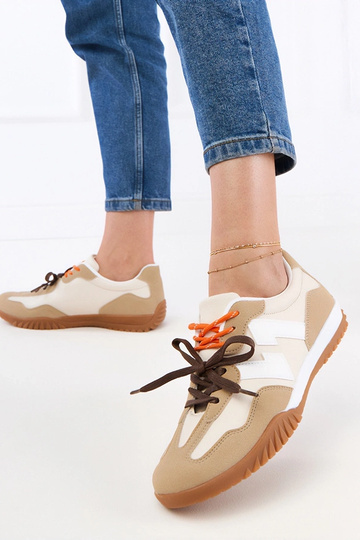 Baskets couleur sable avec... 2