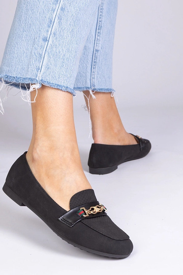 Mocassins noirs en suède... 2