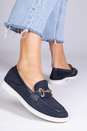 Mocassins bleu foncé en... 2