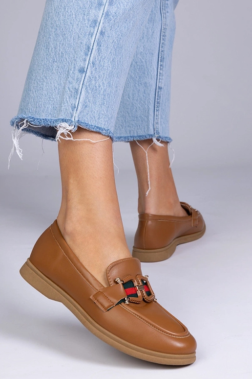 Mocassins couleur sable en simili...