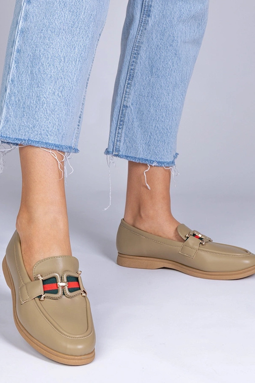 Zwarte mokassins van kunstleer met...