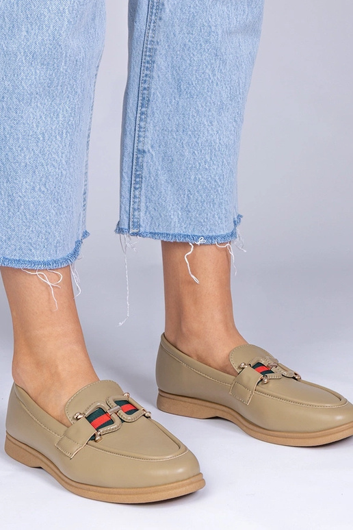 Mocassins noirs en simili cuir avec...