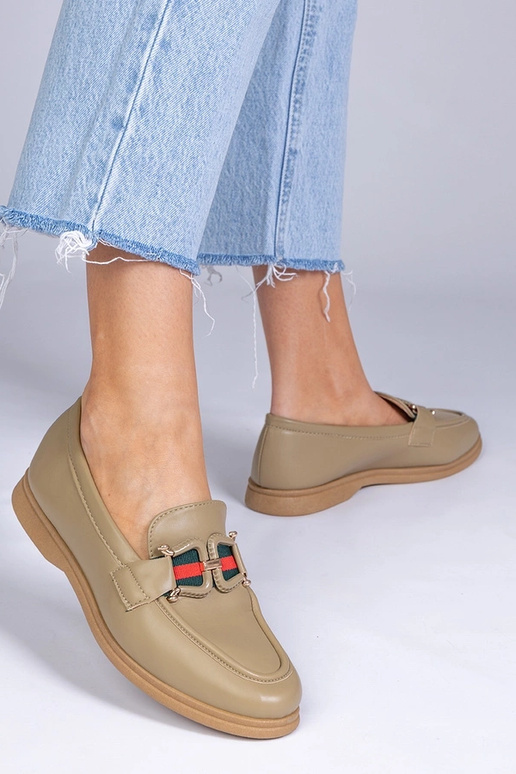 Mocassins noirs en simili cuir avec...