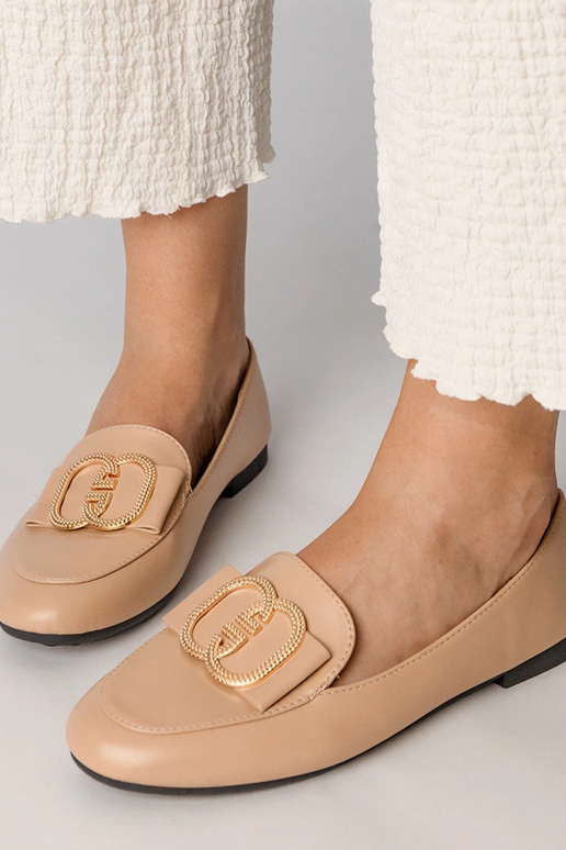 Mocassins crémeux pour femmes avec un...