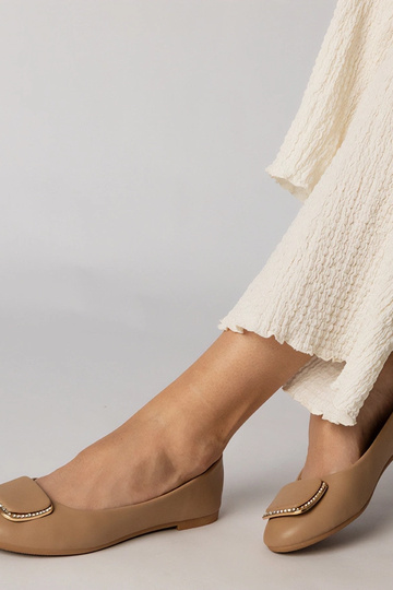 Braune Damen Ballerinas mit... 2