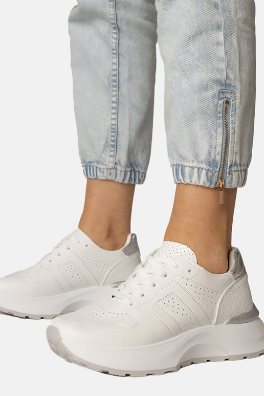 Baskets de sport blanches avec insert...