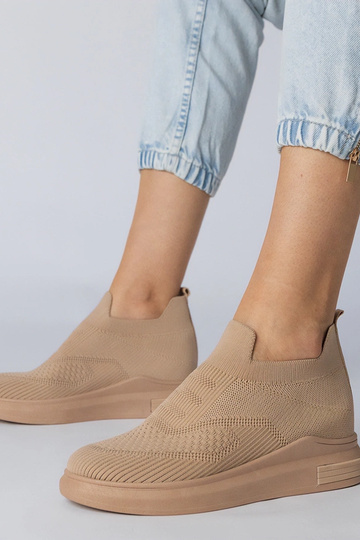 Braune Slip-On-Schuhe, „Merinsa"