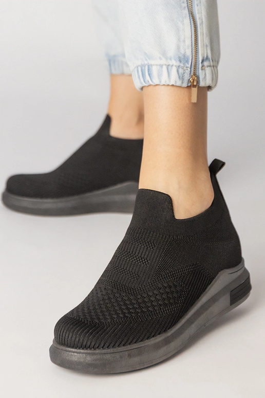 Mocassins ajourés bruns en simili...