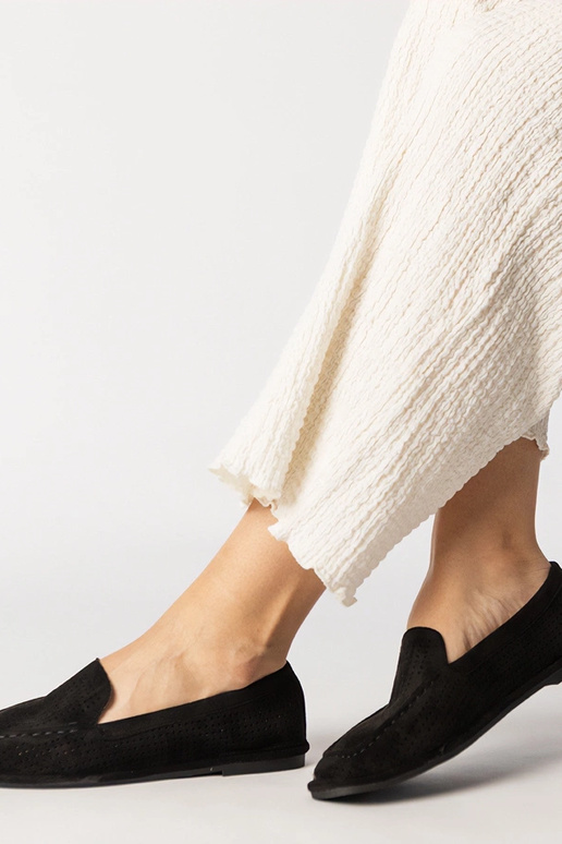 Zwarte gehaakte mocassins van...