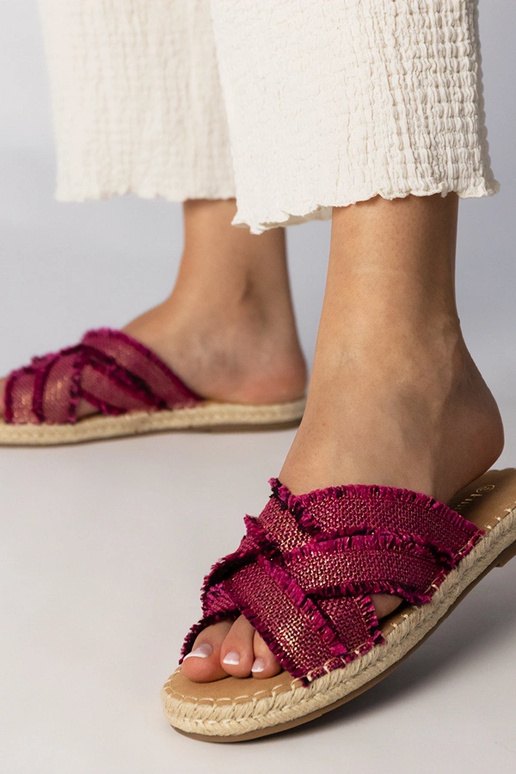 Rosa Espadrilles-Slipper, „Berunda"