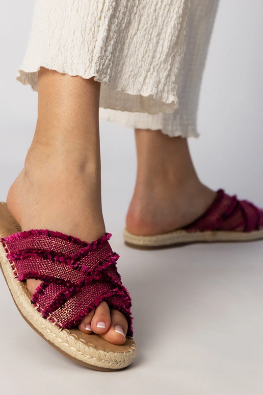 Rosa Espadrilles-Slipper, „Berunda"