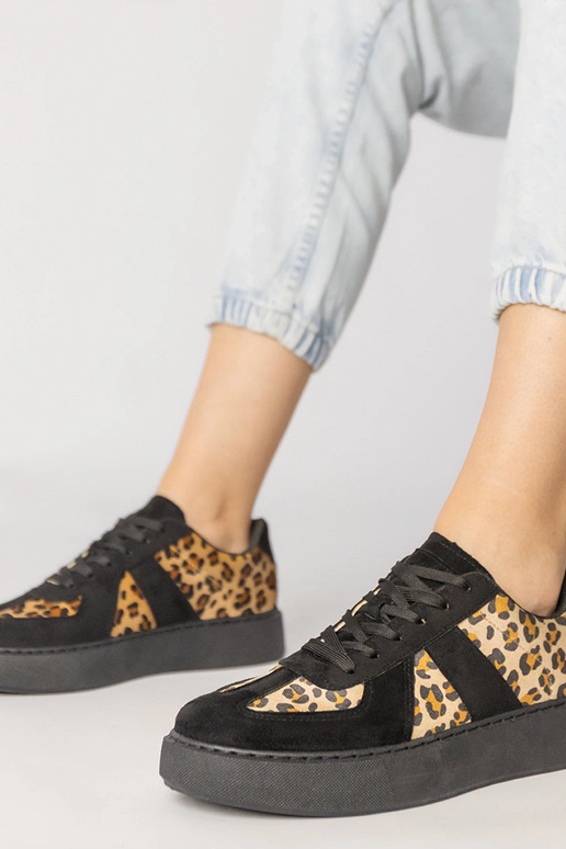 Zwarte dames sportschoenen met...