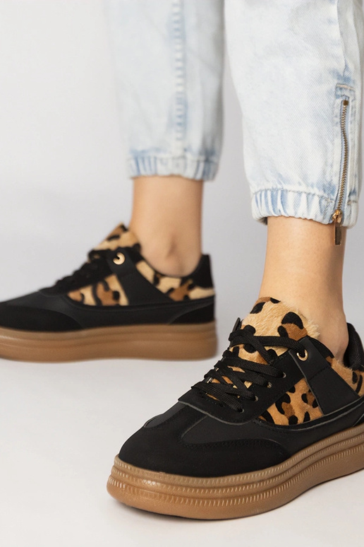 Damen Sneaker mit Pantherdruck aus...