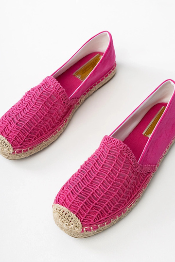 Espadrilles ajourées roses... 2