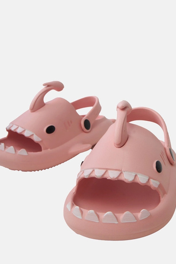 Chaussons pour enfants roses avec motifs de requins Tossi 2
