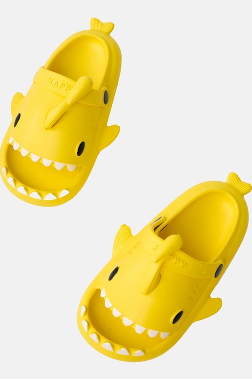 Chaussons pour enfants jaunes avec... Chaussons pour enfants jaunes avec...