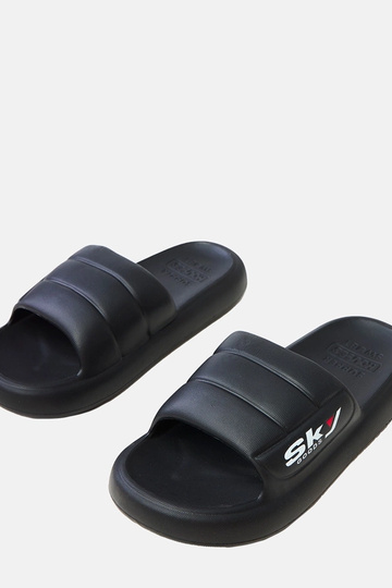 Chaussons en caoutchouc pour hommes noirs Torwald