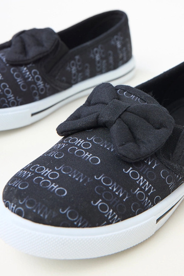 Schwarze Kinder-Sneaker mit Schleife Missi 2