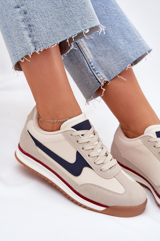 sportschoenen Sneakers model schoenen Dames beige Zerina