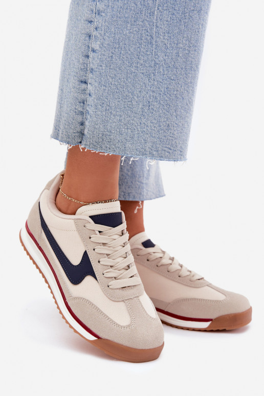 sportschoenen Sneakers model schoenen Dames beige Zerina