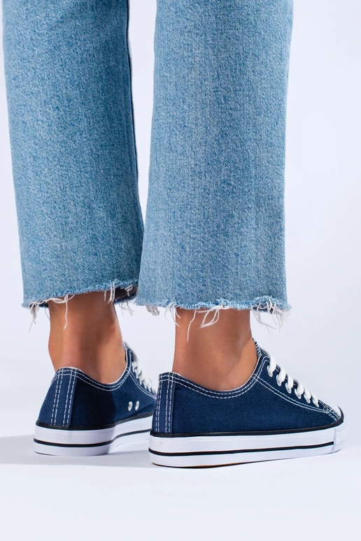 donkerblauwe damesschoenen Shelovet