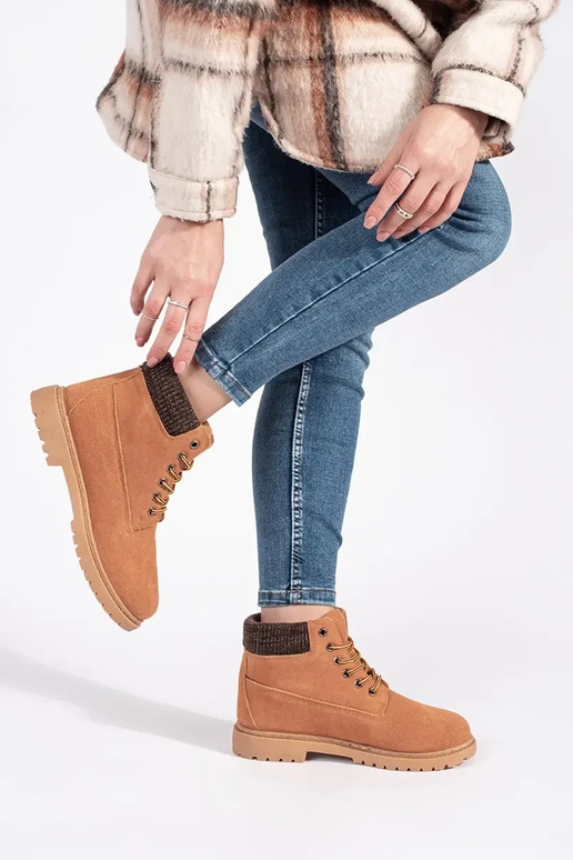 Schuhe für Damen aus braunem Naturleder