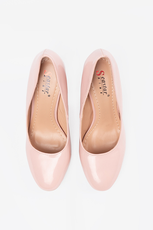 Roze lakleren hoge hakken