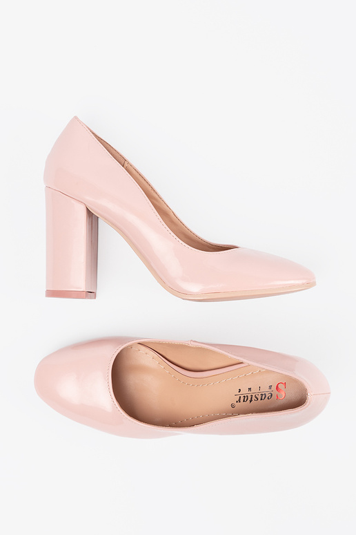 Roze lakleren hoge hakken