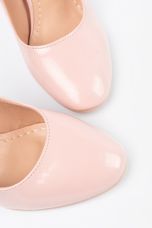 Roze lakleren hoge hakken