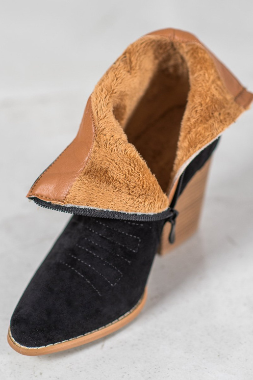 Bottines de style cowboy avec talons