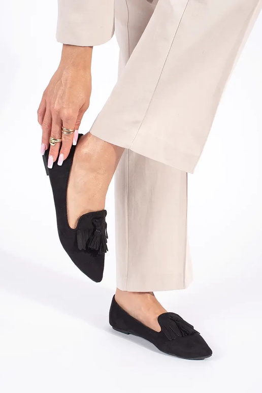 Mocassins à pompons