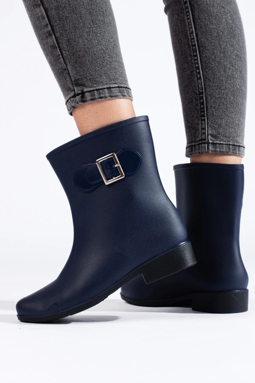 bottes en caoutchouc bleu marine...