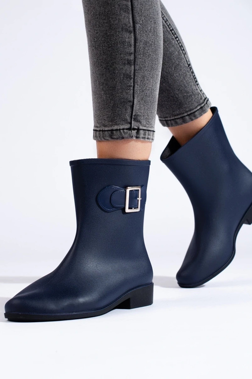 bottes en caoutchouc bleu marine...