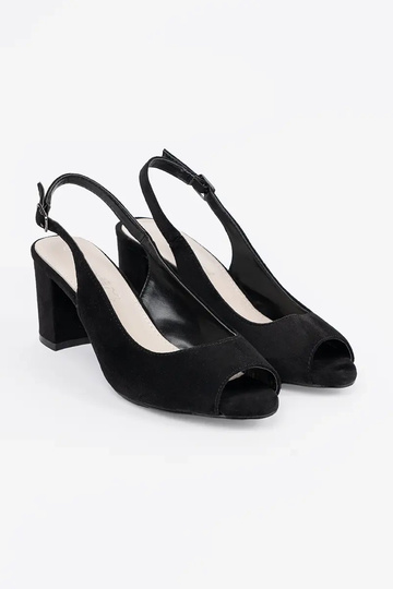 Wildledersandalen mit Absatz 2