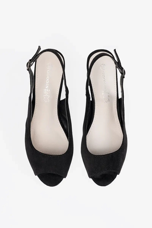 Sandales en daim avec talons