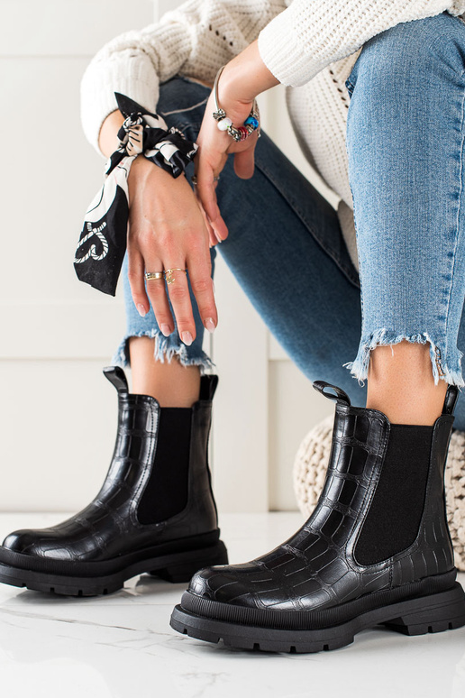 bottines chelsea noires