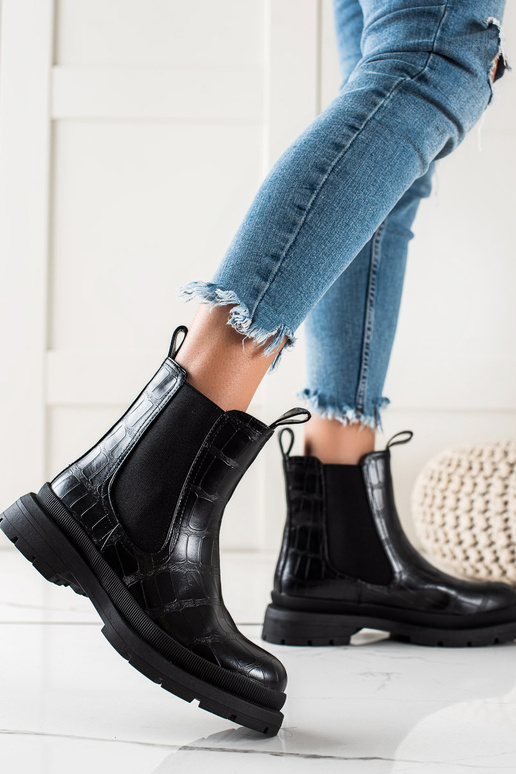 bottines chelsea noires